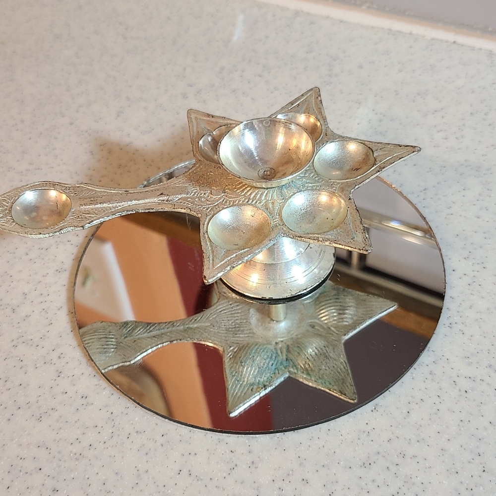 Silver Star-Shaped Candle Snuffer For Sale . See Photos So Unique